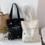 Wholesale Women Summer Casual Large-Capacity Student Canvas Tote Bag