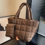 Wholesale Women Fashion Casual Solid Color Space Cotton Tote Bag