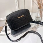 Wholesale Simple Solid Color Diamond Stitch Crossbody Bag - Image 2