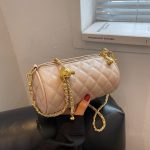 Wholesale Women Fashion Casual Solid Color Rhomboid Cylinder Chain Crossbody Bag - Image 3