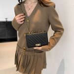Wholesale Women Pu Leather Qulited Square Mini Fashion Chain Crossbody Bag - Image 3