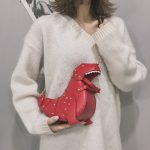 Wholesale Women Fashion Creative Cartoon Rivet Dinosaur Crossbody Bag - Image 3