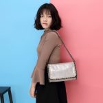 Wholesale Women Fashion Simple Solid Color Woven Chain Crossbody Bag - Image 4