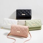 Wholesale Women Fashion Casual Solid Color Double-Layer Embroidered Crossbody Bag