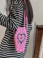Wholesale Women Fashion Gothic Spider Web Crossbody Bag - Image 2