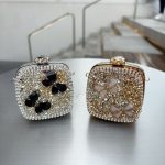 Wholesale Mini Square Acrylic Round Fashion Crossbody Rhinestone Bag - Image 4