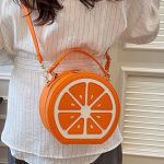 Wholesale Summer Fruit Lemon Design Women Crossbody Bag