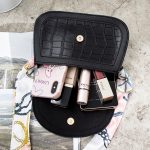 Wholesale Women Fashion Crocodile Flap Mini Silk Scarf Crossbody Bag - Image 3