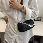 Wholesale Women Fashion Metal Chain Rhinestone Crossbody Bag - Image 3