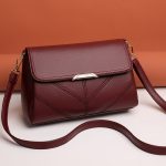Women Casual Solid Color Leather Pu Crossbody Bag - Image 3