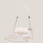 Wholesale Women Fashionable Simple Rhomboid Flap Chain Shoulder Bag - Image 2