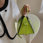 Wholesale Women Fashion Solid Color Drawstring Triangle Handle Crossbody Bag