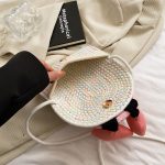 Wholesale Summer Smiley Creative Straw Bag Crossbody Bag - Image 3