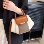 Wholesale Women Fashion Casual Contrast Color Square Handbag - Image 3