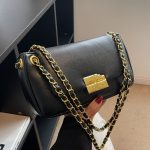 Wholesale Women Fashion Casual Simple Solid Color Chain Crossbody Bag - Image 2
