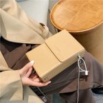 Women Fashion Creative Solid Color Cigarette Box Chain Crossbody Bag - Image 3