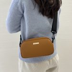 Wholesale Women Fashionable Simple Solid Color Square PU Crossbody Bag