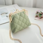 Wholesale Women Simple Solid Color Diamond Chain Crossbody Bag - Image 3