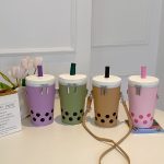Wholesale Women Simple Creative Milk Tea Style Zipper Crossbody Bag - Image 2