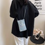 Wholesale Fashion Denim Sequin Mini Crossbody Bag - Image 3