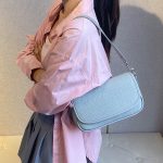 Women Fashion Casual Solid Color Rectangle Crossbody Bag - Image 2