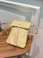 Wholesale Fashion Straw Mini Crossbody Bag - Image 3
