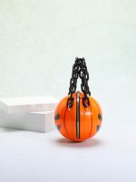 Wholesale Fashion Creative Funny Halloween Pumpkin Devil Acrylic Chain Crossbody Bag - Image 3