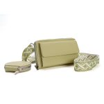 Women Fashion Simple Solid Color Wallet Pendant Square Crossbody Bag - Image 2