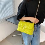 Wholesale Women Chic Flap Buckle Design Solid Color PU Crossbody Bag - Image 3