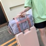 Wholesale Fashion Casual Solid Color Spring Large Capacity Storage Travel Duffle Bags - Image 3