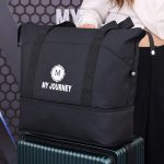 Men Leisure Sports Alphabet Large Capacity Oxford Duffle Bag - Image 2