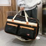 Wholesale Men Casual Sports Basic Color-Block Foldable Large Capacity Oxford Duffle Bag - Image 2