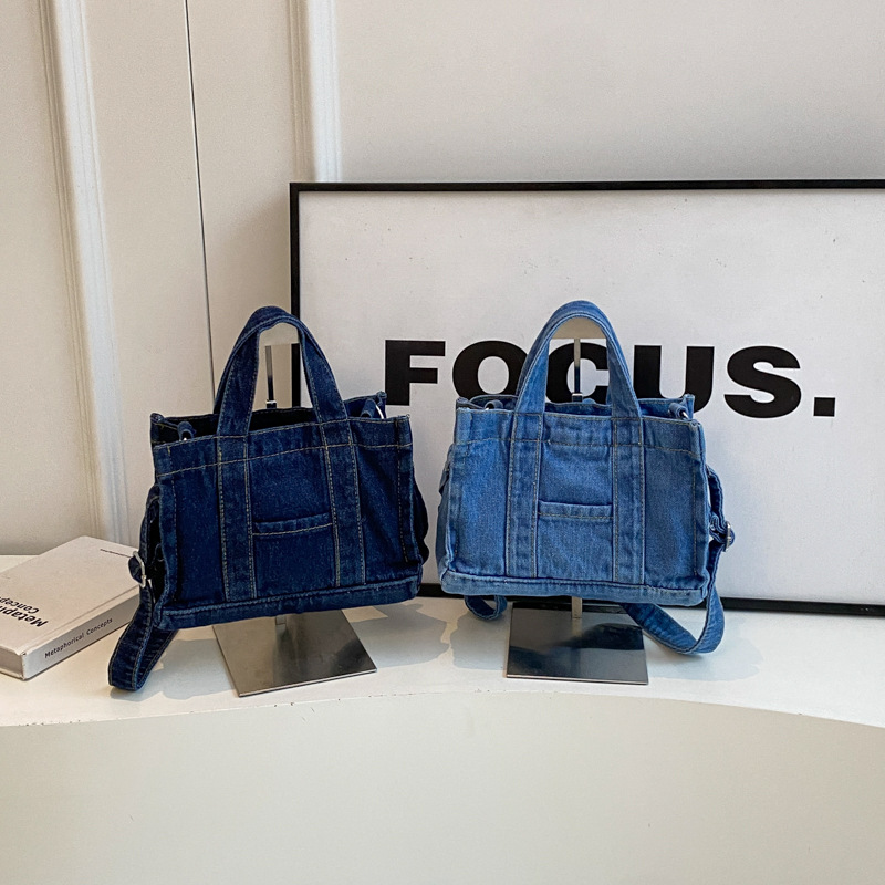 main_2-177 Street Retro Large Capacity Denim Handbags - Image 1