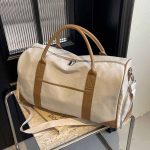 Wholesale Men Leisure Sports Basic Retro Large Capacity Canvas Duffle Bag - Image 4