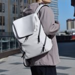 Wholesale Men'S Fashion Casual Large Capacity Leather Travel Waterproof Backpack