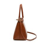 Wholesale Women Fashion Simple Solid Color Large Capacity Handbag - Image 3