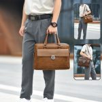 Wholesale Men'S Fashion Casual Retro Large Capacity Business Handbag Briefcases Bags - Image 3
