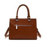 Women Fashion Casual Solid Color Large Capacity Handbag - Image 3