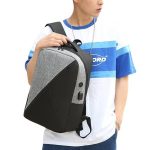 Wholesale 3 In 1 Casual Design Color Blocking Canvas Backpack - Image 2