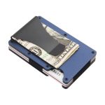 Wholesale Men Fashion Casual Metal Aluminum Alloy Card Holder Anti-Magnetic Rfid Wallet
