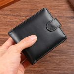 Men'S Fashion Casual Solid Color Pu Leather Multi-Card Card Holder Wallets - Image 2
