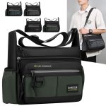 Men Fashion Casual Large Capacity Multi-Layer Oxford Business Crossbody Bag - Image 3
