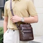 Men Commerce Casual Versatile PU Crossbody Bag - Image 5