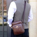 Men Casual Versatile PU Crossbody Bag