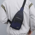 Men Fashion Casual Commuter Oxford Chest Bag - Image 2