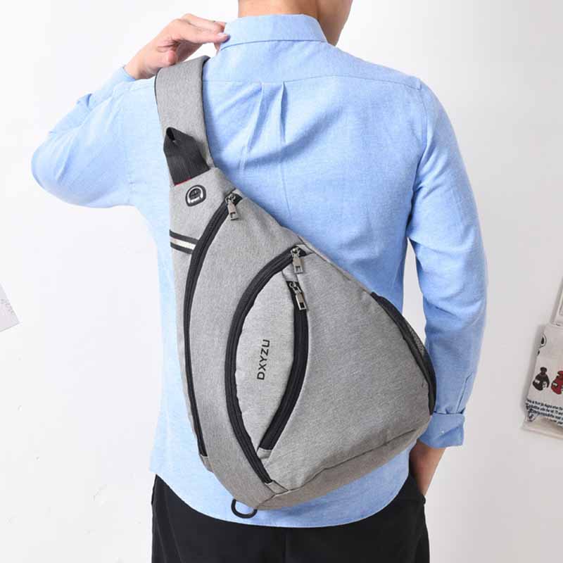 main_2-1851 Men Casual Sports Commuter Chest Bag - Image 1
