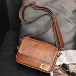 Men'S Fashion Sports Pu Retro Messenger Bag - Image 4