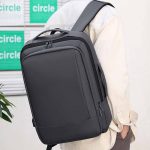 Wholesale Men Casual Business Commuter Solid Color Backpacks Bag - Image 2