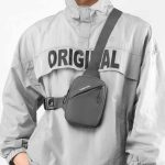 Wholesale Men Fashion Casual Commuter Nylon Mini Chest Bag
