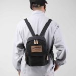 Men Leisure Sports Commuter Letter Canvas Backpacks Bag - Image 3